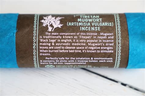 Tibetan Incense Sticks Mugwort Esoteric Aroma