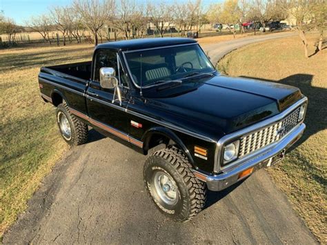 1972 Chevrolet Cheyenne Super 4x4 Ps Pb Ac 62586 Miles Black