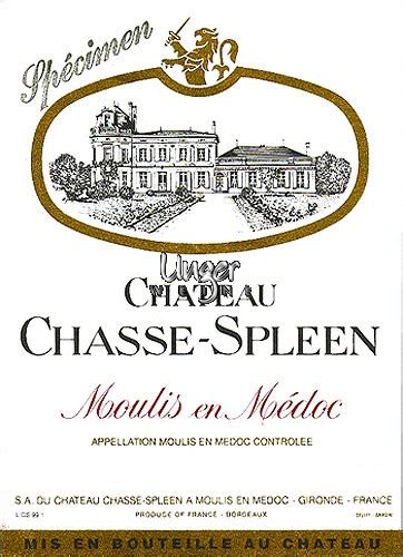 Chateau Chasse Spleen Unger Weine