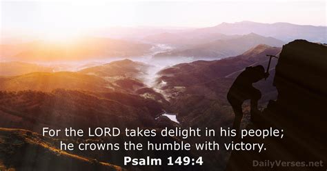 213 Bible Verses about 'Psalm 149:4' - DailyVerses.net