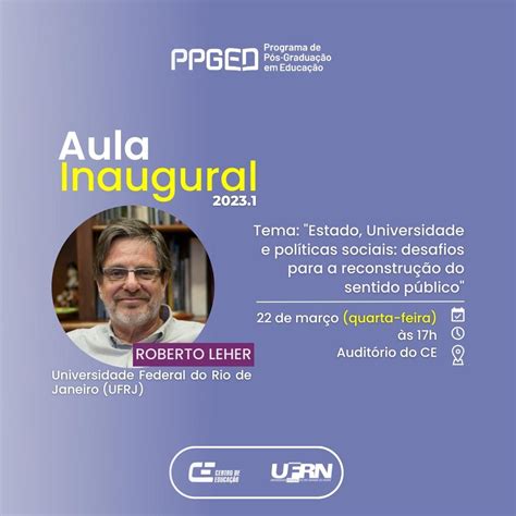 Aula Inaugural De Ppged