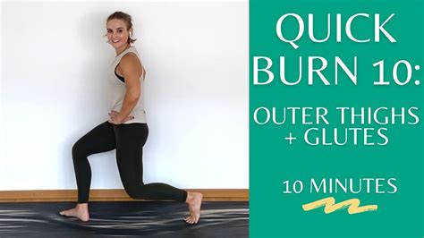 Quick Burn 10 10 Minute At Home Outer Thighs Butt Workout No