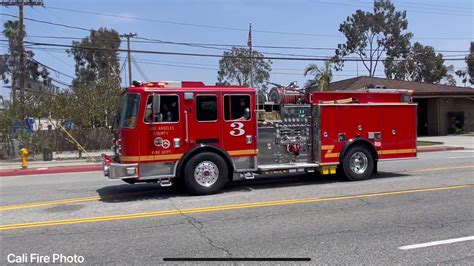 LACoFD Engine Squad 3 Responding YouTube