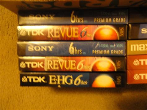 Lot Of New Sealed Blank Vhs Tapes Hours Maxell Jvc Tdk See