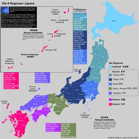 Regionen Japans | Landeskunde | Nippon-Info