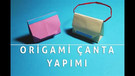 Kağıttan Çanta nasıl yapılır Origami Çanta yapımı Kolay Gelsin YouTube