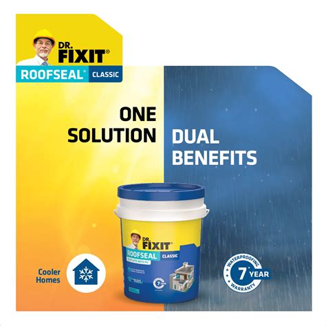 Buy Dr Fixit Roofseal Classic 10 Litre Waterproofing Solution For