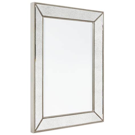 Empire Art Direct Medium Rectangle Champagne Hooks Classic Mirror