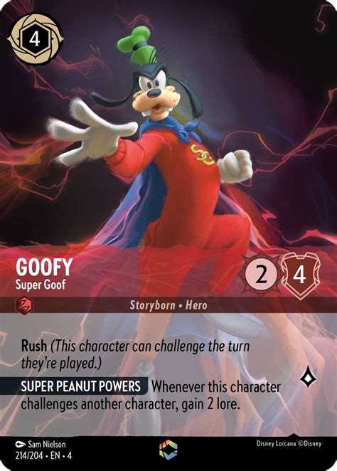 Goofy - Super Goof - Enchanted 214/204 – Disney Lorcana Card Details ...