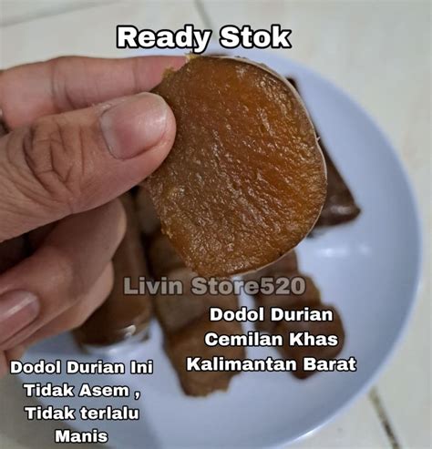 Dodol Durian Kue Durian Lempok Durian Homemade Higienis Cemilan Khas