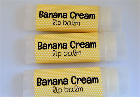 Banana Cream Lip Balm Sweetened Lip Balm Banana Cream Etsy