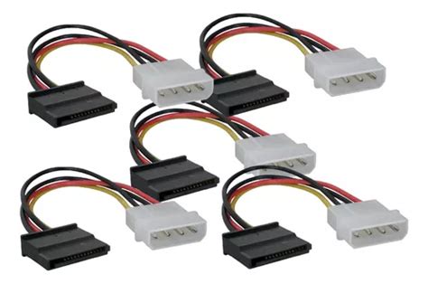 Kit Adaptador Molex Ide Para Sata Energia X Unidades