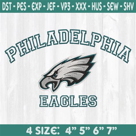 Philadelphia Eagles Embroidery Designs Football Logo Embroi Inspire