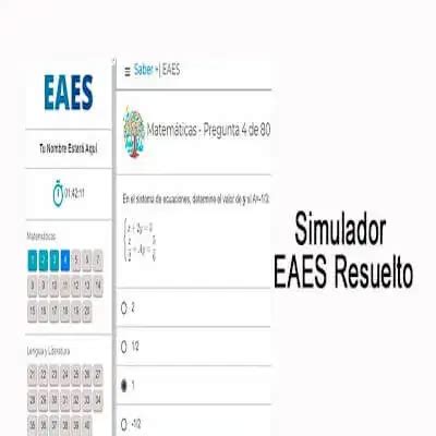 Simulador Eaes Examen Senescyt Resuelto En Pdf Descargar Elyex