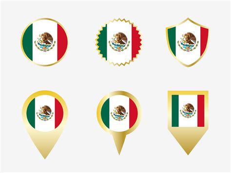 Vector flag set of Mexico 22822637 Vector Art at Vecteezy