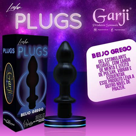 Plug Anal Em Gel Beijo Grego Excitante Beij Vel Ml Garji