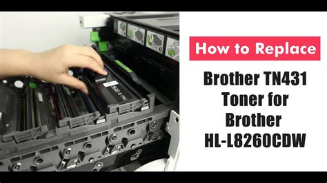 How To Install Brother TN431 Toner For Brother HL L8260CDW YouTube