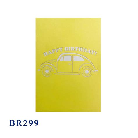 Happy Birthday Car Gifts Pop Up Card