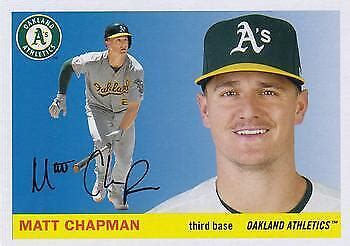 Topps Archives Matt Chapman Oakland Athletics Baseball Card Ebay