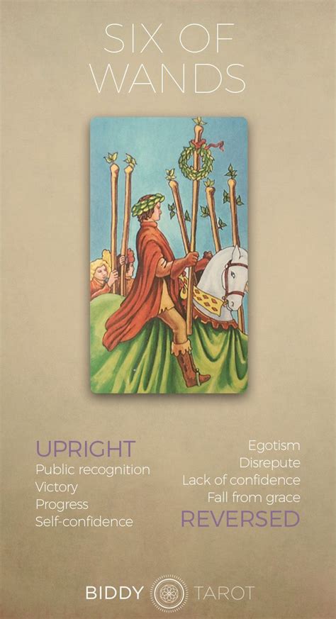 Six Of Wands Tarot Meaning Click To Learn More About This Card Six Of