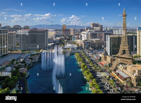 Las Vegas strip skyline as seen at sunset Stock Photo - Alamy