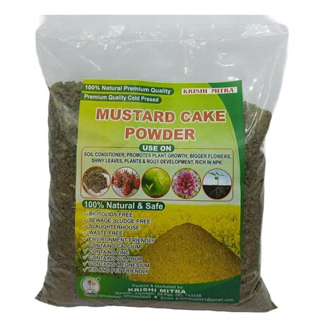 Krishi Mitra Mustard Cake Fertilizer For Plants Plant Growth Booster