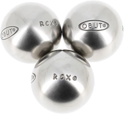 Obut Rcx Mm Stainless Steel Durete Petanque Balls Black