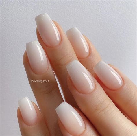 Clean Look Gel Nails French Nails Squoval Nails