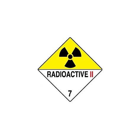 Radioactive Hazchem And Transport Labels Awareness And Safety Signs