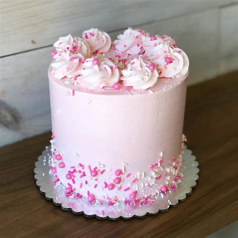 Light Pink Sprinkle Cake Hapa Cupckaes And Bakery Orange County Ca