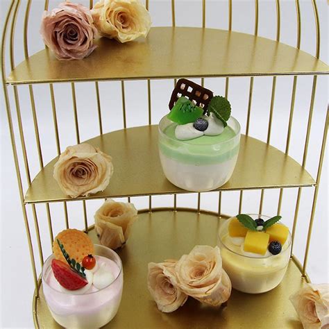 Porte G Teau Cage Oiseaux Pr Sentoir G Teau Cupcake En M Tal