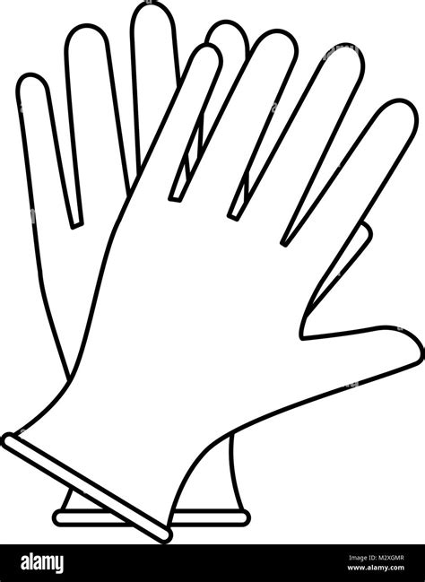 Medical Gloves Clipart Black And White