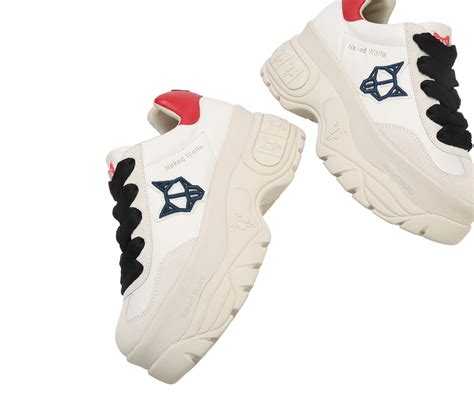 Giày Naked Wolfe Warrior Off White Leather Authentic Shoes