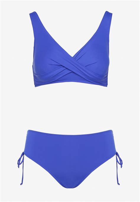Niebieskie Bikini Majtki Typu Figi I Biustonosz Z Ozdobnym Wi Zaniem Kinnavia Born Be