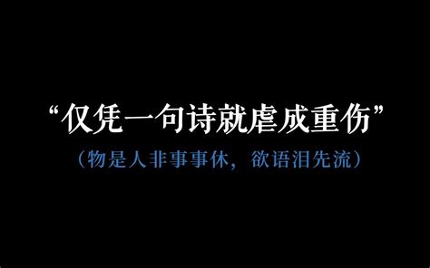 “你读过最意难平的诗是什么？” 阿盏笔记 阿盏笔记 哔哩哔哩视频