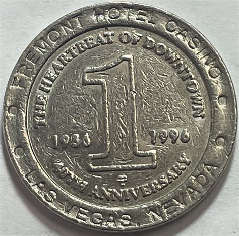 40th Anniversary 1996 Fremont Hotel/Casino $1 Gaming Token | Property Room