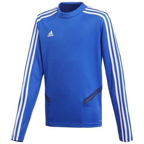 Bluza dziecięca adidas Tiro 19 niebieska bez kaptura treningowa