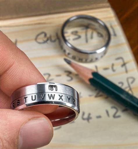 SECRET DECODER RING WITH A SECRET CIPHER WINDOW – Jewelry Secrets