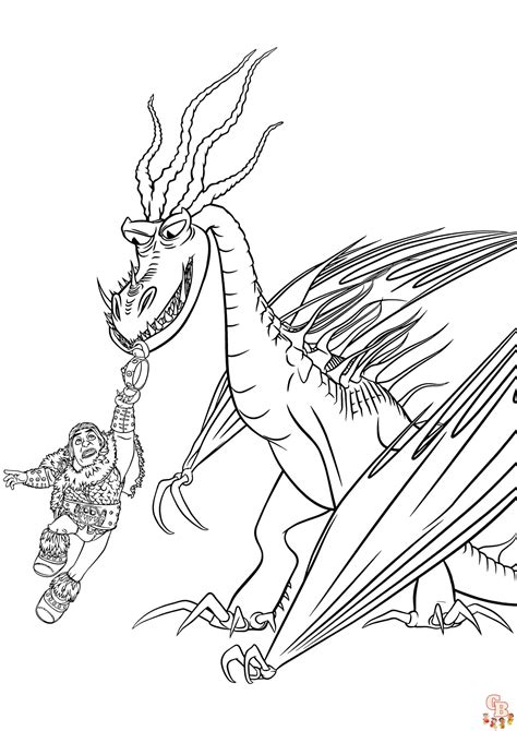 Explorer Le Monde Fascinant Coloriages Dragons Par Dela Les Rives