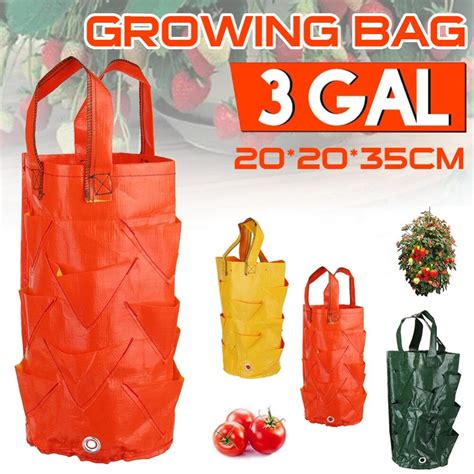 Jardinière Sac de plantation de fraises 3 gallons Pots d allaitement PE