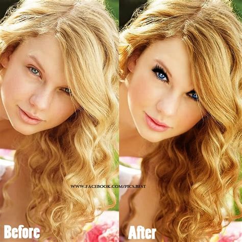 Taylor Swift Without Makeup Before And After