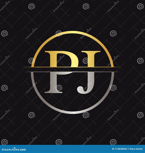 Initial Monogram Letter Pj Logo Design Vector Template Pj Letter Logo