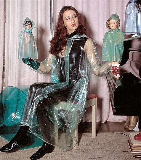 Green Raincoat Vinyl Clothing Macs Dominatrix Rain Wear The