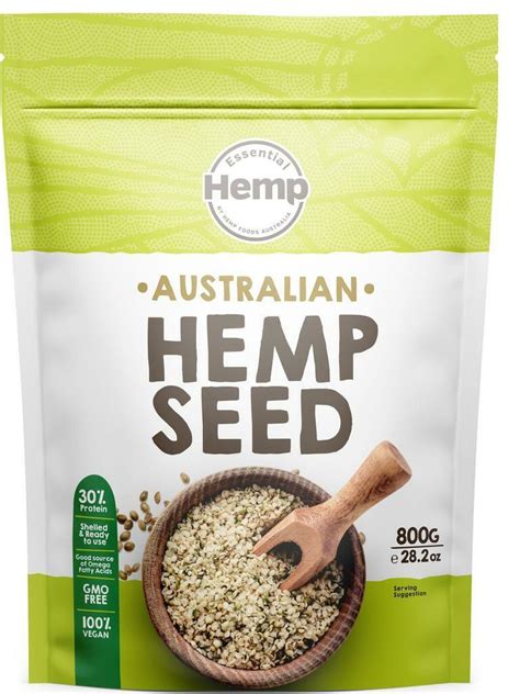 Australian Hemp Seeds Hulled 800g Nutsandspices