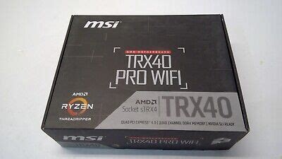 Msi Trx Pro Wifi Motherboard Amd Strx Ddr Pcie Dual Gbe Lan Atx