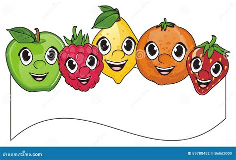 Faces Of Fruits With Symbols Stock Image | CartoonDealer.com #89788435