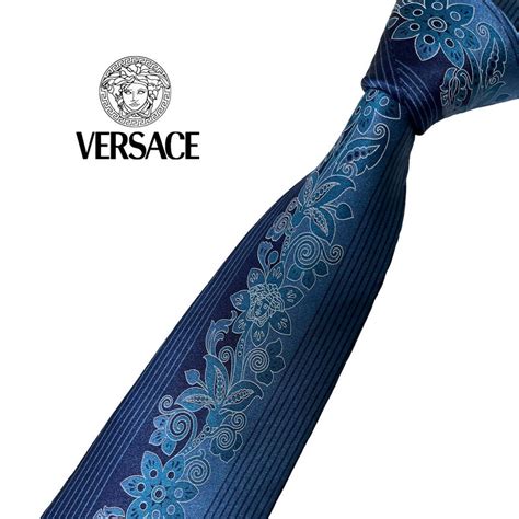 【やや傷や汚れあり】versace ネクタイ メドゥーサ柄 花柄 ヴェルサーチ Used 中古 M336の落札情報詳細 ヤフオク落札価格