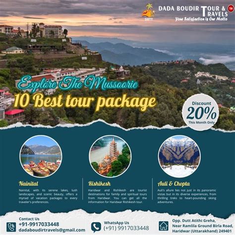 Best Mussoorie Tour Package Dada Boudir Tour And Travels