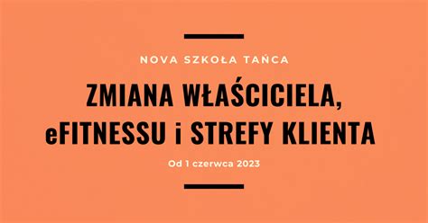 ZMIANY W NOVEJ WAŻNE Nova Szkoła Tańca Katowice