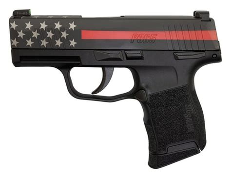 Sig P365 9mm 3 Barrel Xray3 Night Sights Red Line Firefighter 10rd Cs Firearms